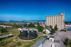 Dodávka, výstavba a montáž skladu kapalných hnojiv v Bohušovicích.